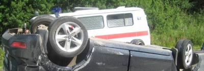 В Пронском районе опрокинулась Toyota Camry